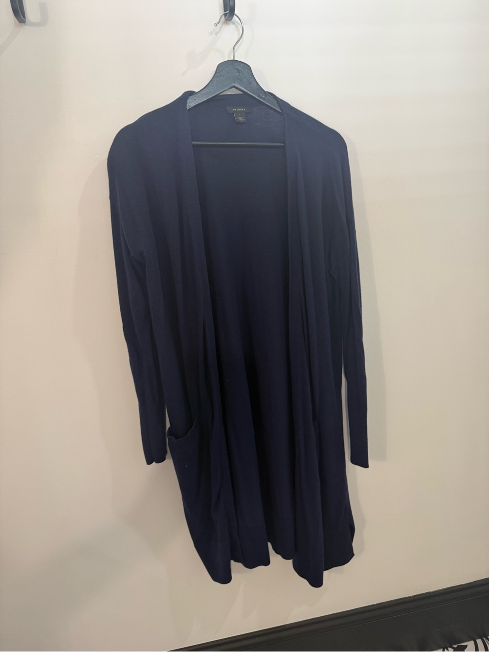 Halogen Navy Knit Cardigan